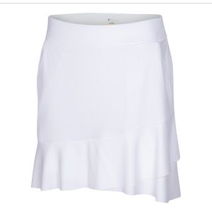 GREG NORMAN CROSSOVER FLOUNCE PULL-ON SKORT